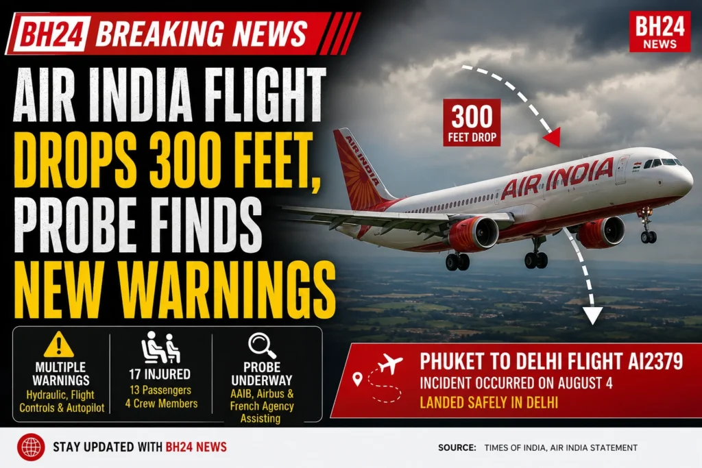 Air India flight suddenly dropped around 300 feet over Odisha. New maintenance report flags hydraulic, flight-control and autopilot warnings.