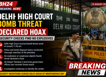 Delhi High Court bomb threat declared a hoax after security teams conducted searches and found no explosives ahead of Independence Day.