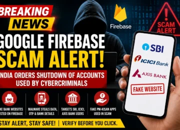Google Firebase scam crackdown as India orders Google to shut down accounts allegedly used for banking fraud.