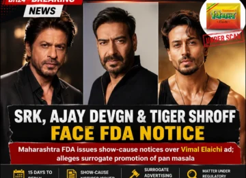 Shah Rukh Khan, Ajay Devgn and Tiger Shroff face FDA notices over Vimal Elaichi advertisement