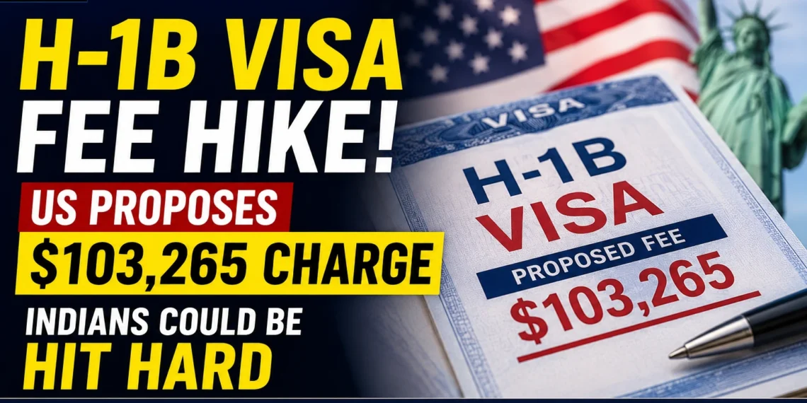 H-1B visa fee hike: US proposes $103,265 charge, Indian professionals face possible impact.