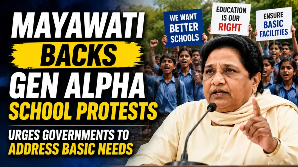 Mayawati Gen Alpha Protest support as BSP chief backs students demanding basic facilities in government schools