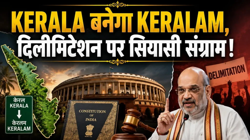Parliament Monsoon Session में Keralam name change bill और Delimitation पर सियासी हलचल
