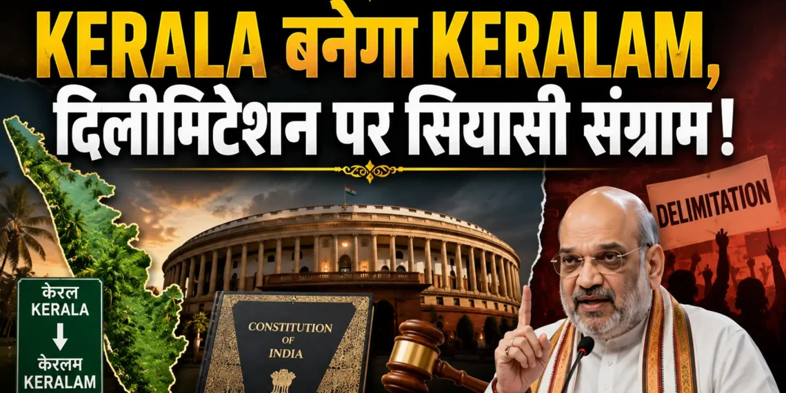 Parliament Monsoon Session में Keralam name change bill और Delimitation पर सियासी हलचल