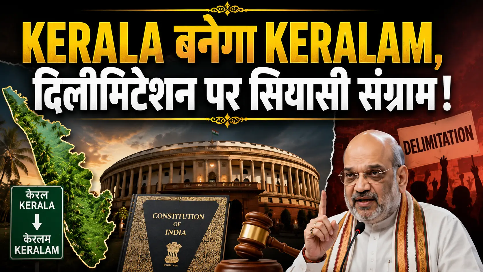 Parliament Monsoon Session में Keralam name change bill और Delimitation पर सियासी हलचल