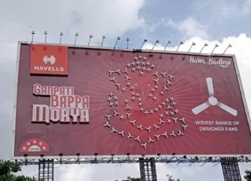 Havells Ganpati Campaign creates Ganpati idol using electrical wires