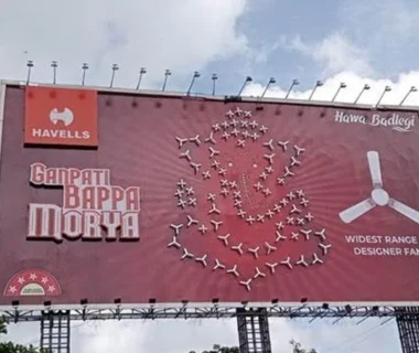 Havells Ganpati Campaign creates Ganpati idol using electrical wires