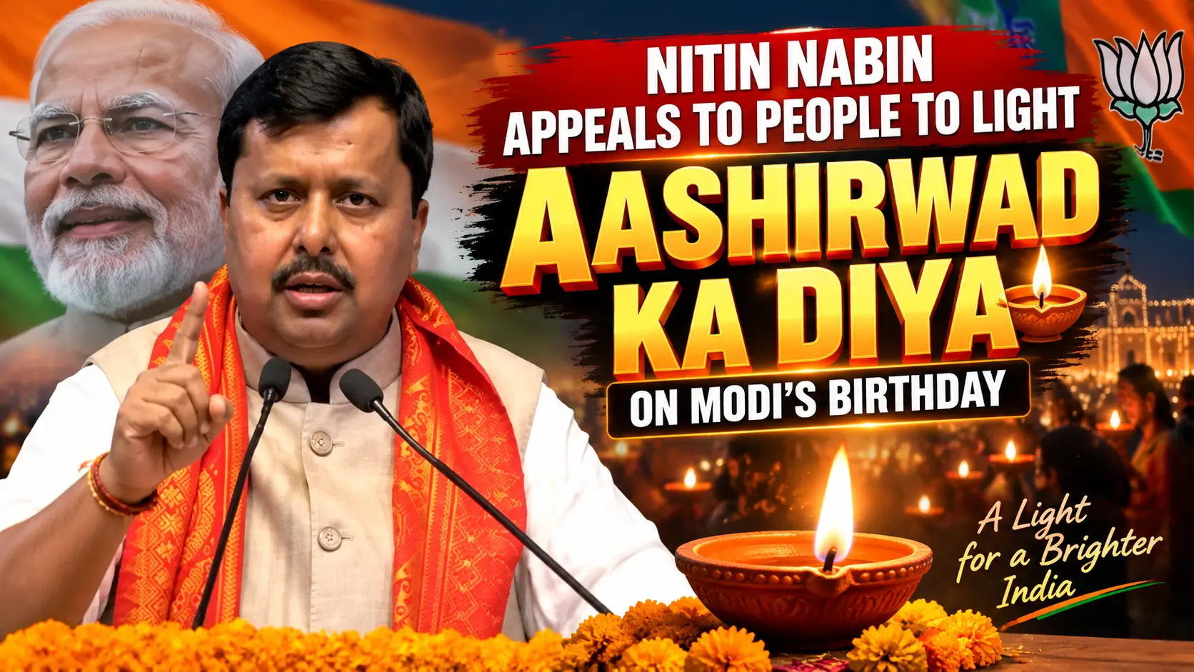 Aashirwad Ka Diya campaign for PM Modi birthday