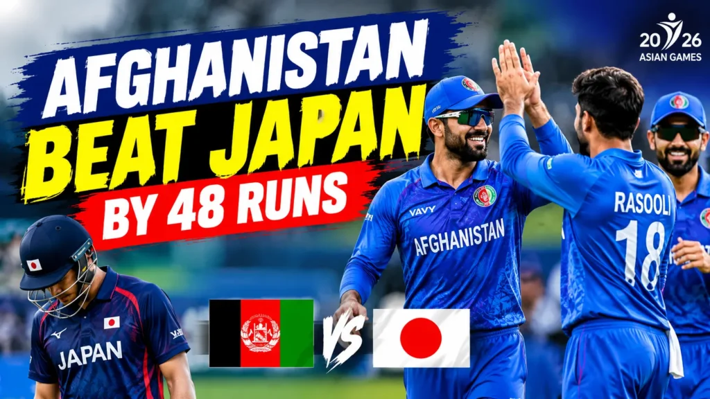 Afghanistan vs Japan Asian Games 2026 cricket match