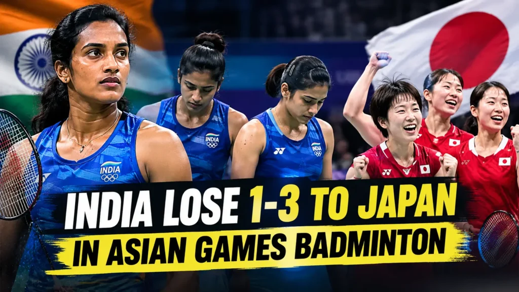 Asian Games 2026 badminton India vs Japan quarterfinal