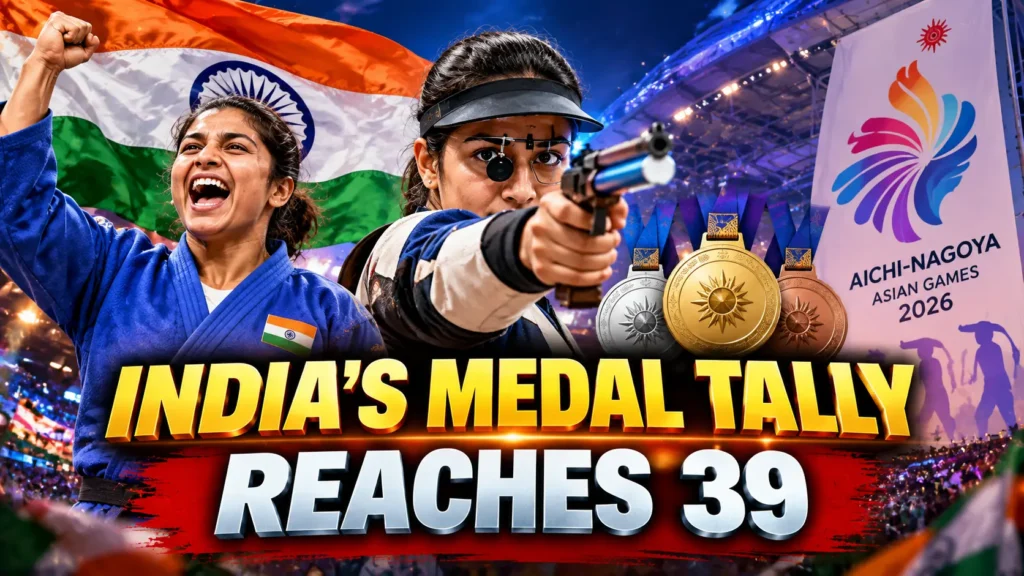 Asian Games 2026 India medal tally rises with Esha Singh and Pincky Balhara medals