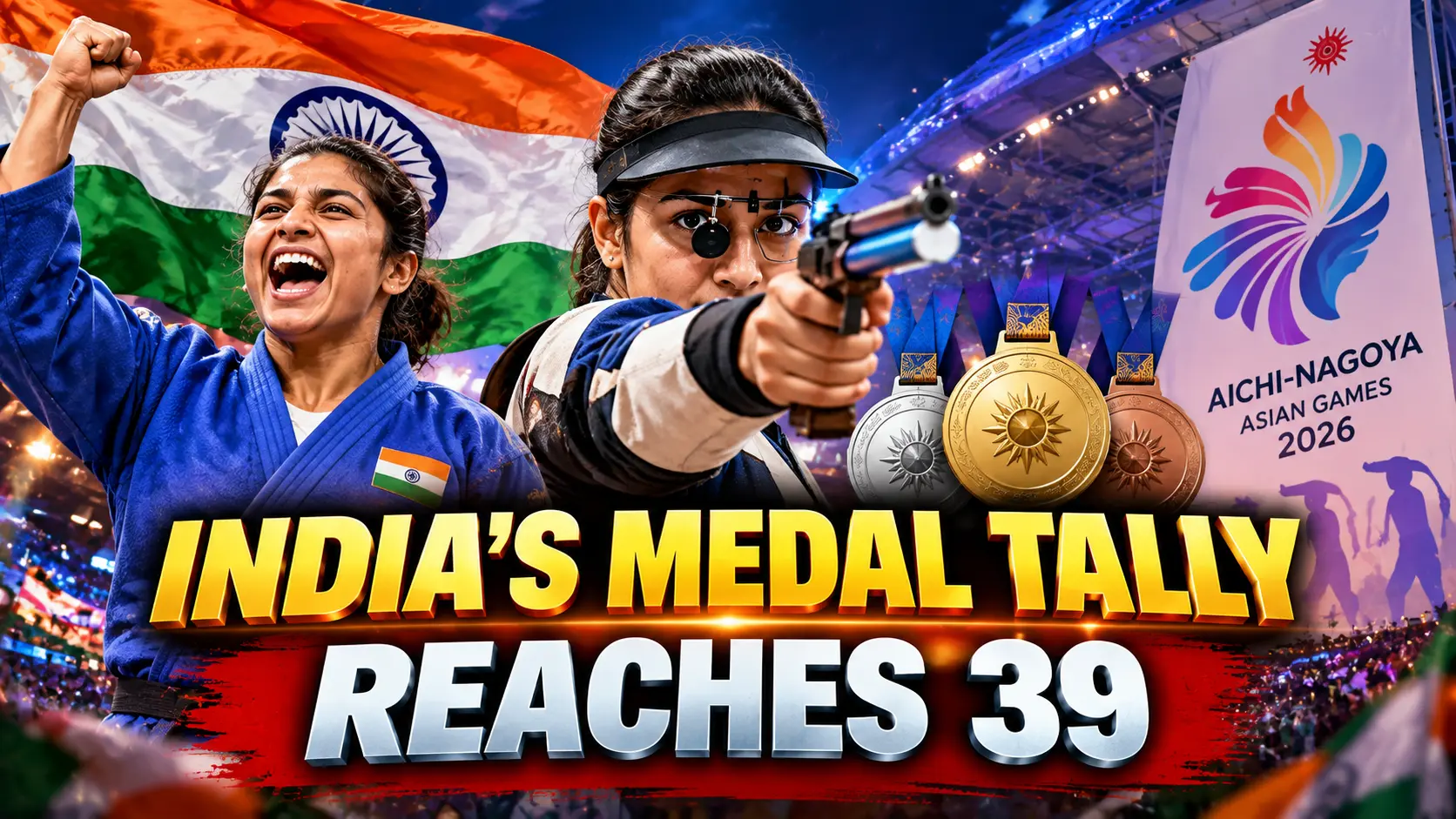 Asian Games 2026 India medal tally rises with Esha Singh and Pincky Balhara medals