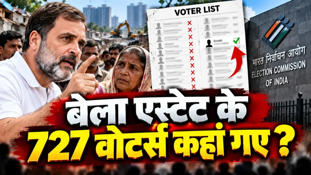 बेला एस्टेट वोटर लिस्ट विवाद पर राहुल गांधी के आरोप और चुनाव आयोग का जवाब