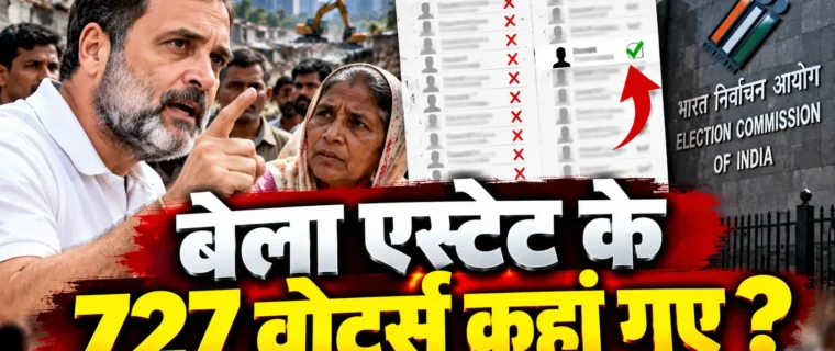 बेला एस्टेट वोटर लिस्ट विवाद पर राहुल गांधी के आरोप और चुनाव आयोग का जवाब