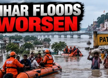 Bihar Floods 2026 in Patna as Ganga water level rises
