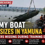 Indian Army boat capsizes in Yamuna during a training drill near Hathnikund Barrage in Haryana.