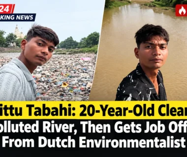 Bittu Tabahi cleans the polluted Ajnar River in Madhya Pradesh and later receives a job offer from Dutch environmentalist Boyan Slat.
