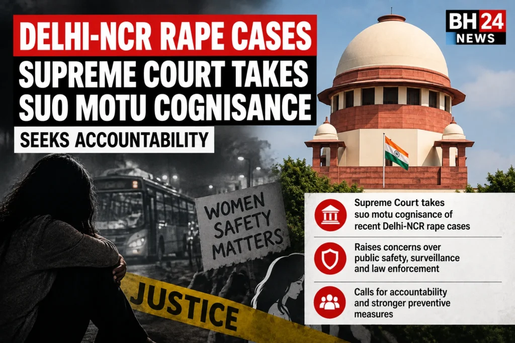 Supreme Court takes suo motu cognisance of recent Delhi-NCR rape cases