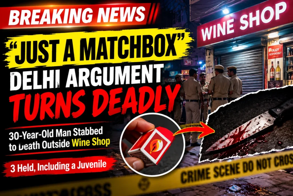 Delhi matchbox dispute leads to fatal stabbing of a 30-year-old man in Keshav Puram