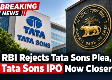 RBI has rejected Tata Sons’ request to surrender its NBFC registration, bringing the Tata Sons IPO and mandatory public listing closer.