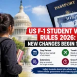 US F-1 Student Visa Rules 2026 changes for Indian students in the United States