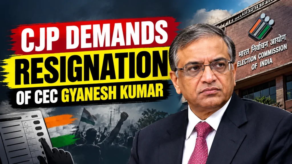 Gyanesh Kumar SIR row and CJP demand for resignation