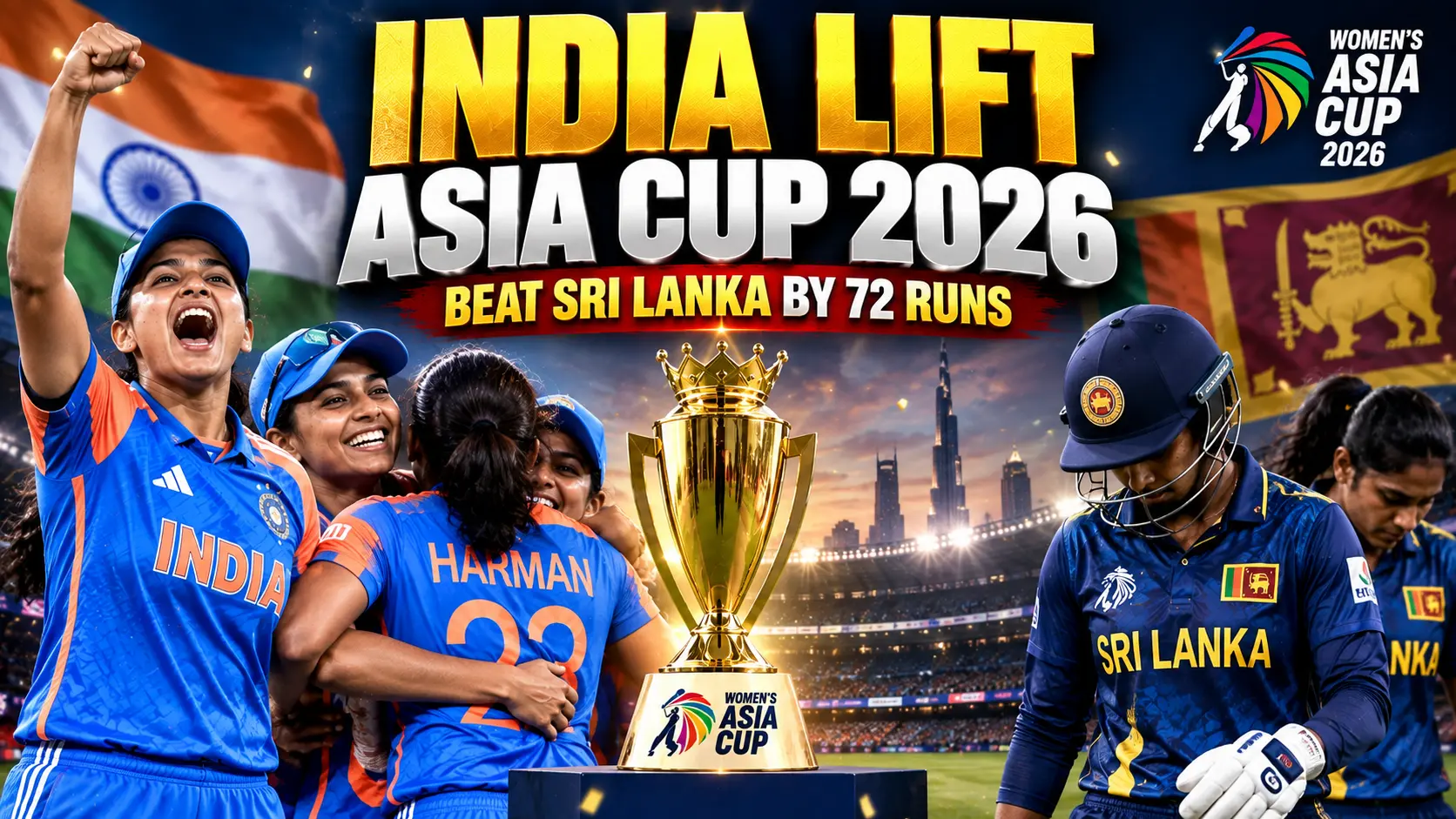 India vs Sri Lanka Women’s Asia Cup Final 2026