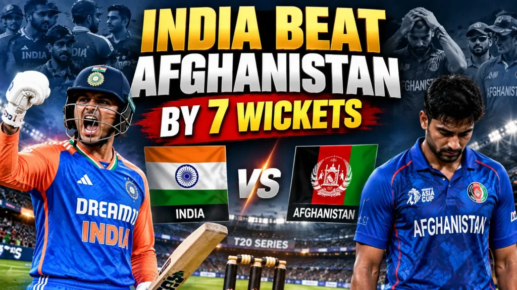 India vs Afghanistan 1st T20I India seven-wicket win