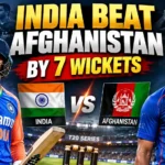 India vs Afghanistan 1st T20I India seven-wicket win