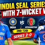 India vs Afghanistan 2nd T20I series win