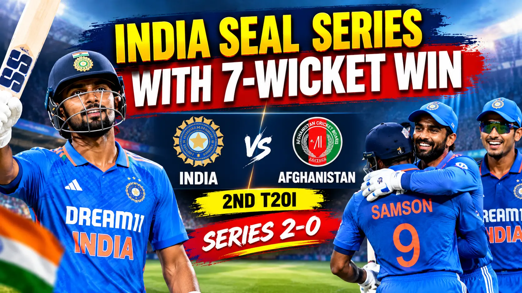 India vs Afghanistan 2nd T20I series win