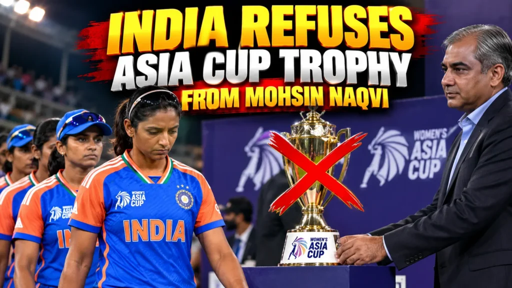 India Women Asia Cup Trophy Mohsin Naqvi controversy