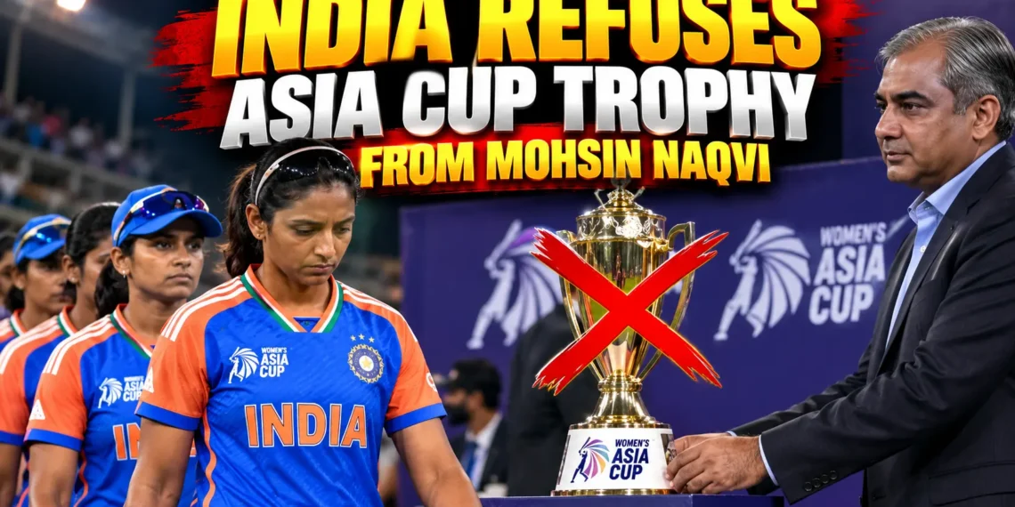 India Women Asia Cup Trophy Mohsin Naqvi controversy