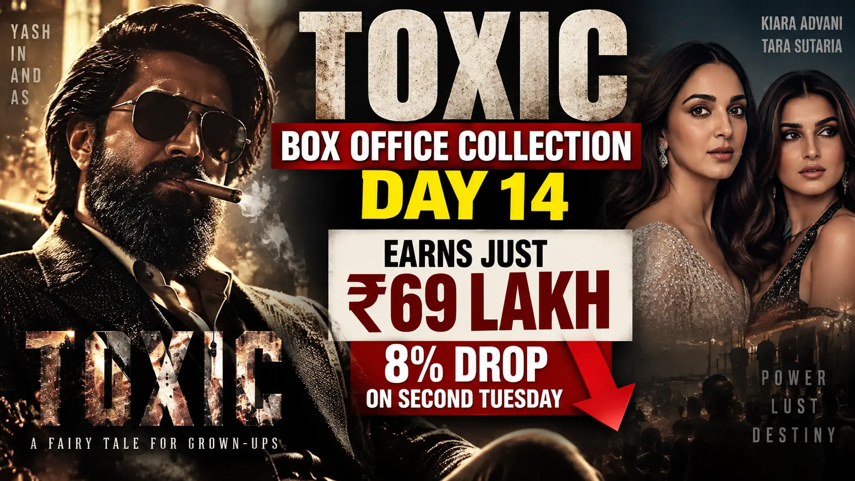 Toxic Box Office Collection Day 14 Yash film