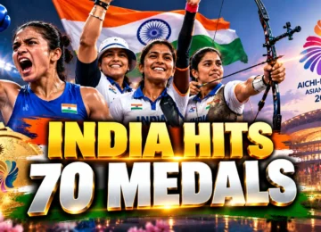 Asian Games 2026 India Day 14 medal tally reaches 70