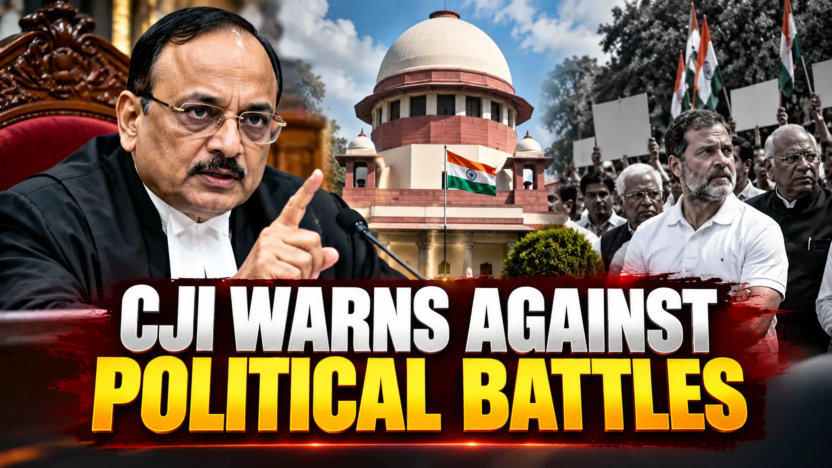 CJI Surya Kant on Supreme Court politics amid Delhi protests