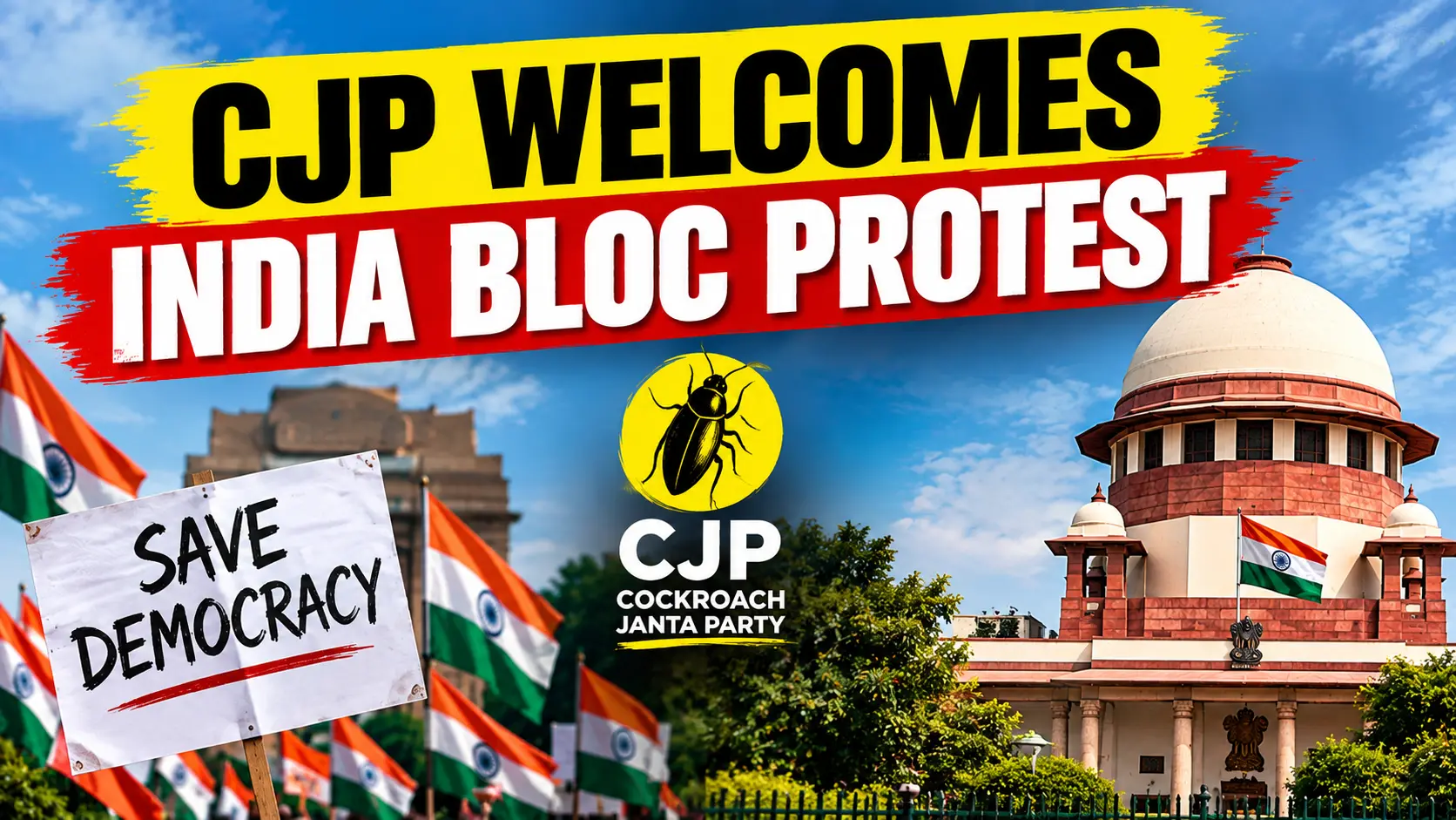 CJP October 10 protest and INDIA bloc demonstration against Gyanesh Kumar