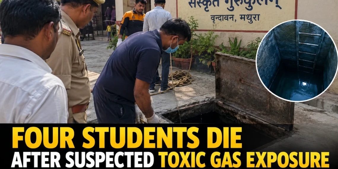 Four students die after suspected toxic gas exposure while cleaning water tank in Vrindavan