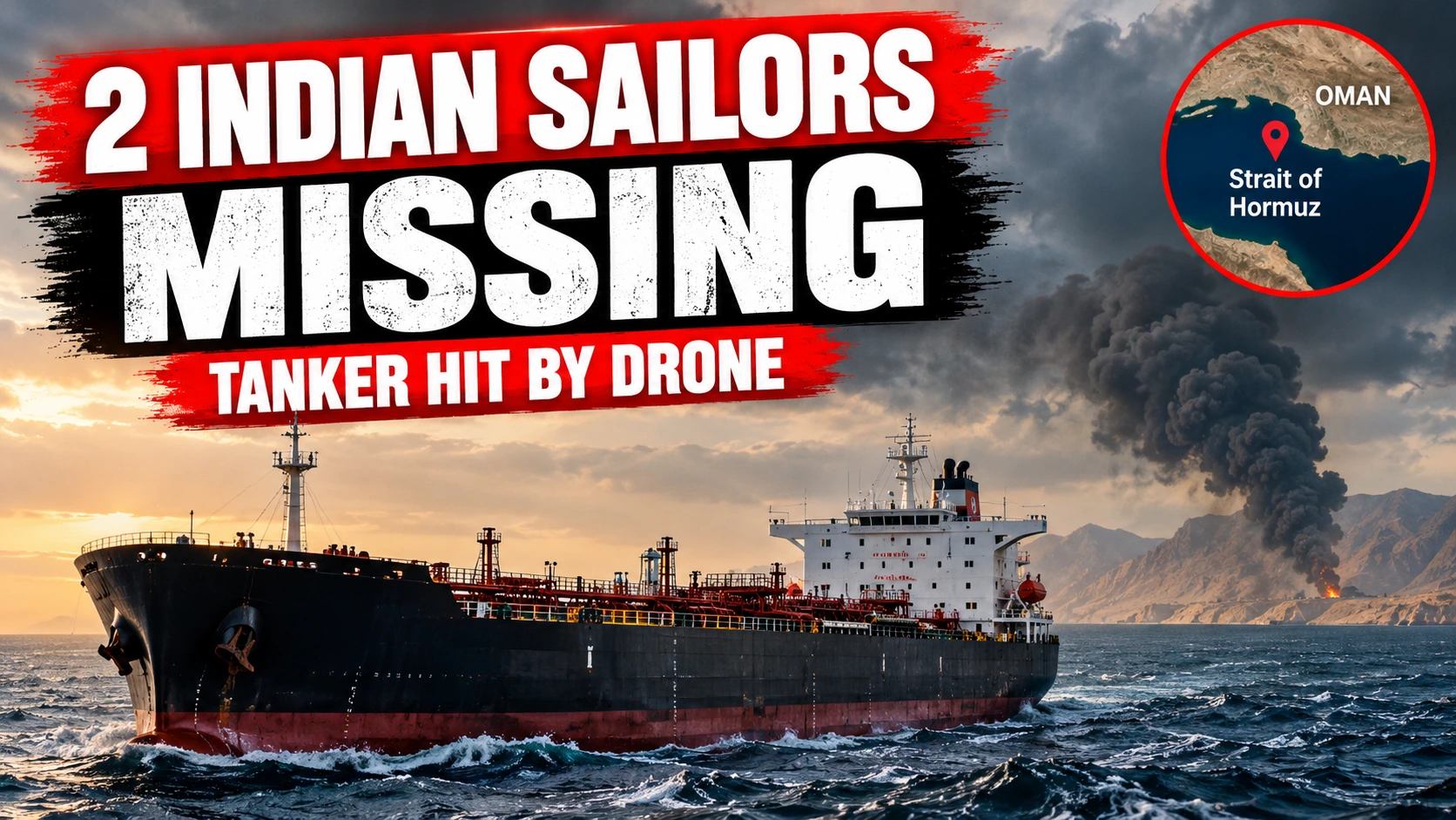 Two Indian sailors missing after drone attack on tanker MT Petro Dolphin near Oman