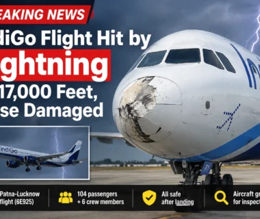 IndiGo flight damaged after severe weather at 17,000 feet