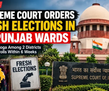 Supreme Court orders fresh elections in 50 Punjab municipal wards across Patiala and Moga.