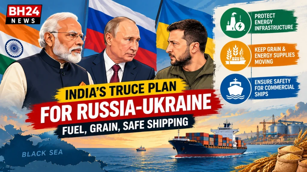 India’s proposed Russia-Ukraine truce plan focusing on energy infrastructure and Black Sea shipping