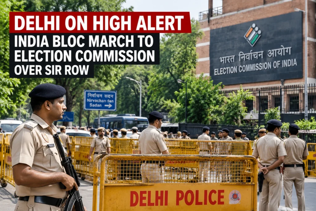 Security tightened in Delhi ahead of INDIA bloc protest over SIR.