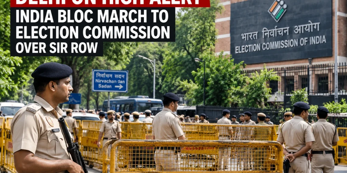 Security tightened in Delhi ahead of INDIA bloc protest over SIR.