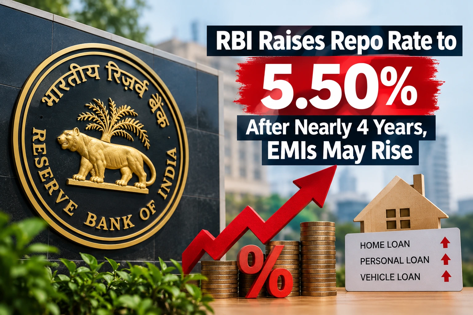 RBI raises repo rate to 5.50 percent, EMIs may rise