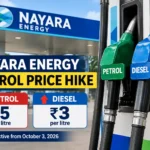 Nayara Energy petrol price hike and diesel price increase