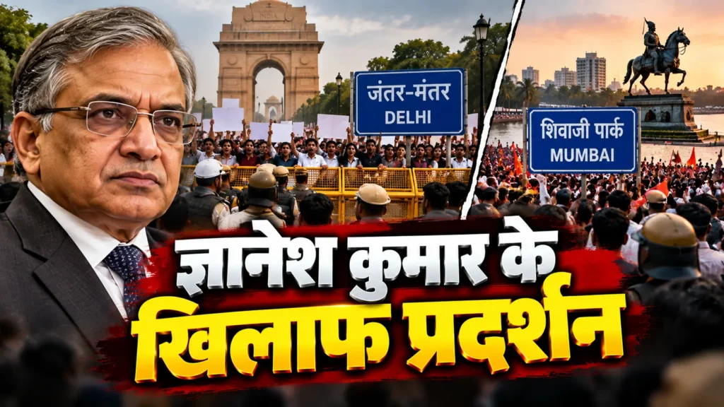 ज्ञानेश कुमार के खिलाफ प्रदर्शन को लेकर दिल्ली और मुंबई में सुरक्षा