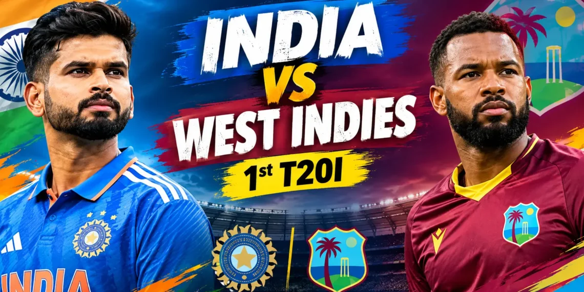 India vs West Indies 1st T20I