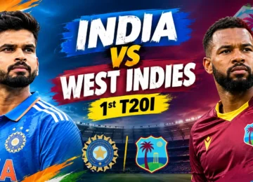 India vs West Indies 1st T20I
