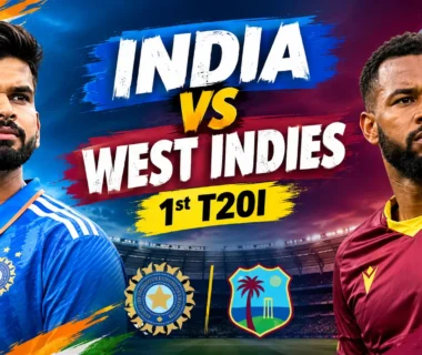 India vs West Indies 1st T20I